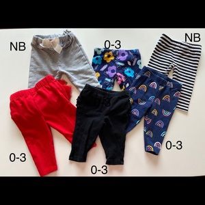 Bundle of 6 Baby Pants